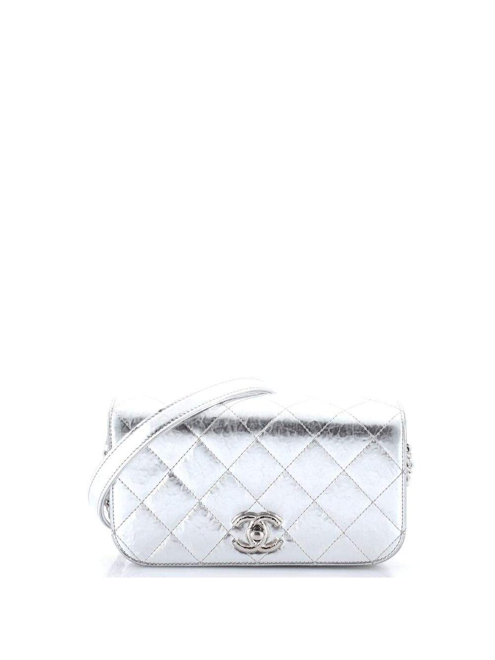 Chanel Cc Flap Clutch On Chain Quilted #377774C42B